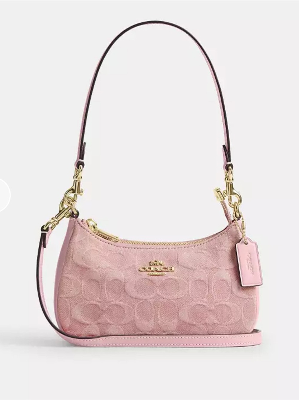 NWT💕Coach Teri Mini Crossbody Bag
In Signature Denim Light Pink CFF97 Shoulder - Picture 8 of 9